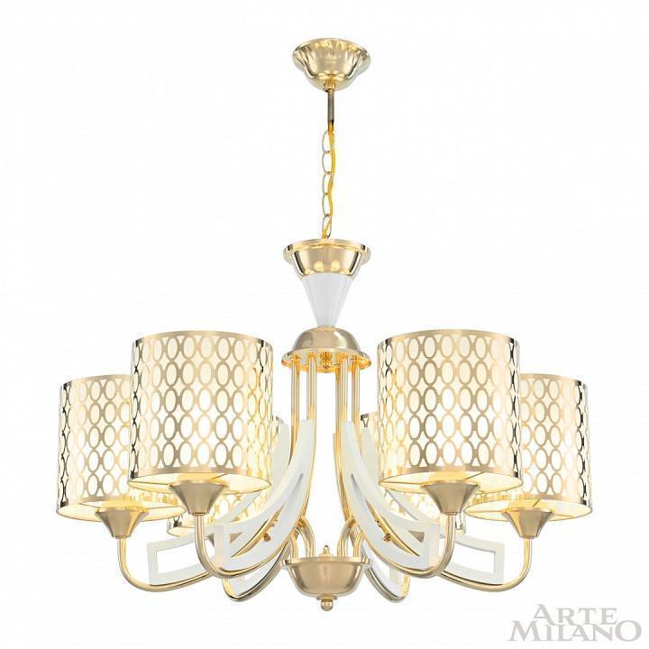 Подвесная люстра Arte Milano Florentia-3387 303387/6 Wh/Gd