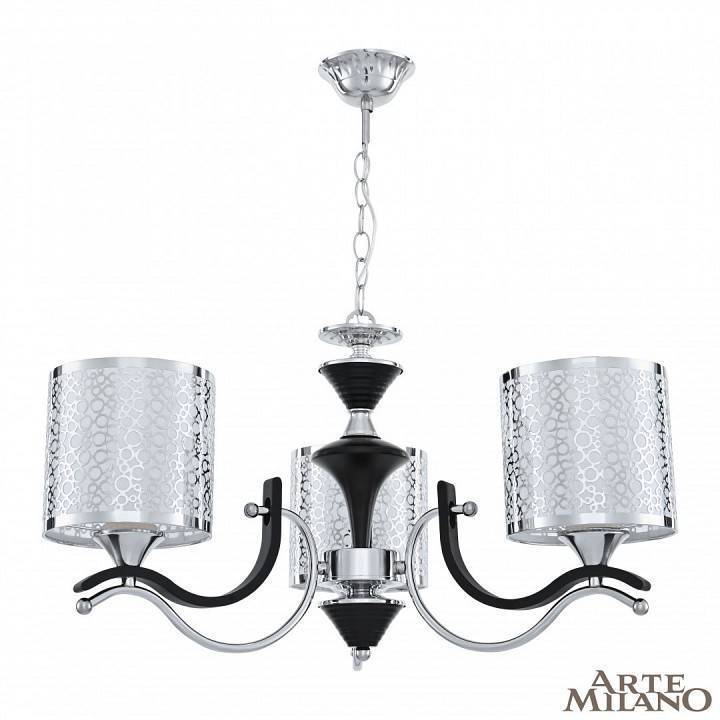 Подвесная люстра Arte Milano Florentia-6787 3 ламп 306787/3 Bk/Ni