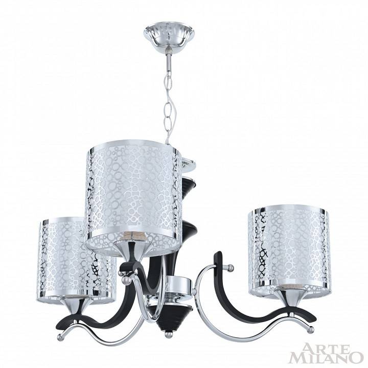 Подвесная люстра Arte Milano Florentia-6787 3 ламп 306787/3 Bk/Ni