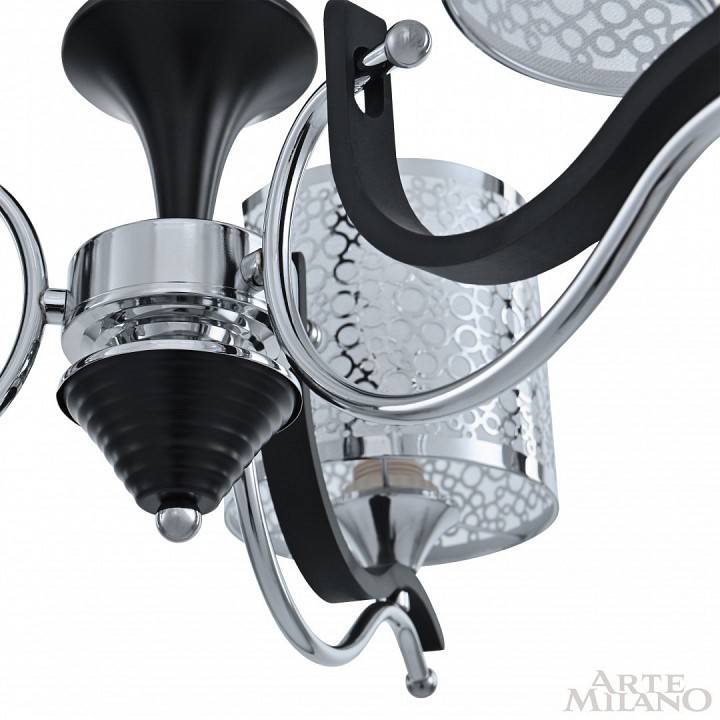 Подвесная люстра Arte Milano Florentia-6787 3 ламп 306787/3 Bk/Ni