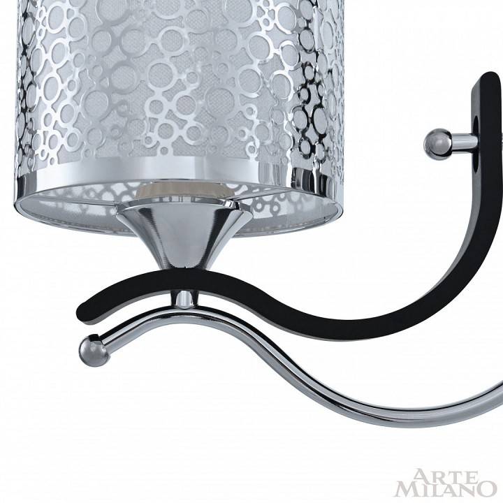 Подвесная люстра Arte Milano Florentia-6787 3 ламп 306787/3 Bk/Ni