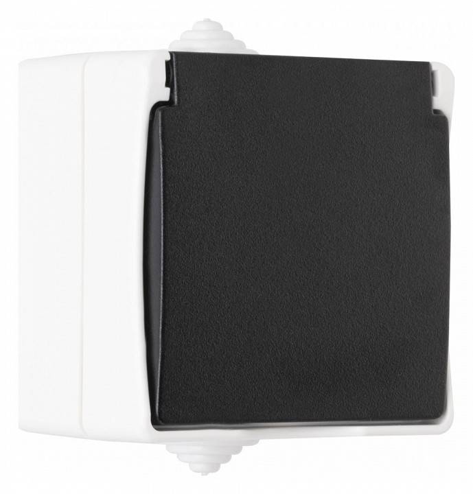 Розетка влагозащищенная с заземлением и со шторкой с крышкой Arte Milano am-309 309.40-1.grey