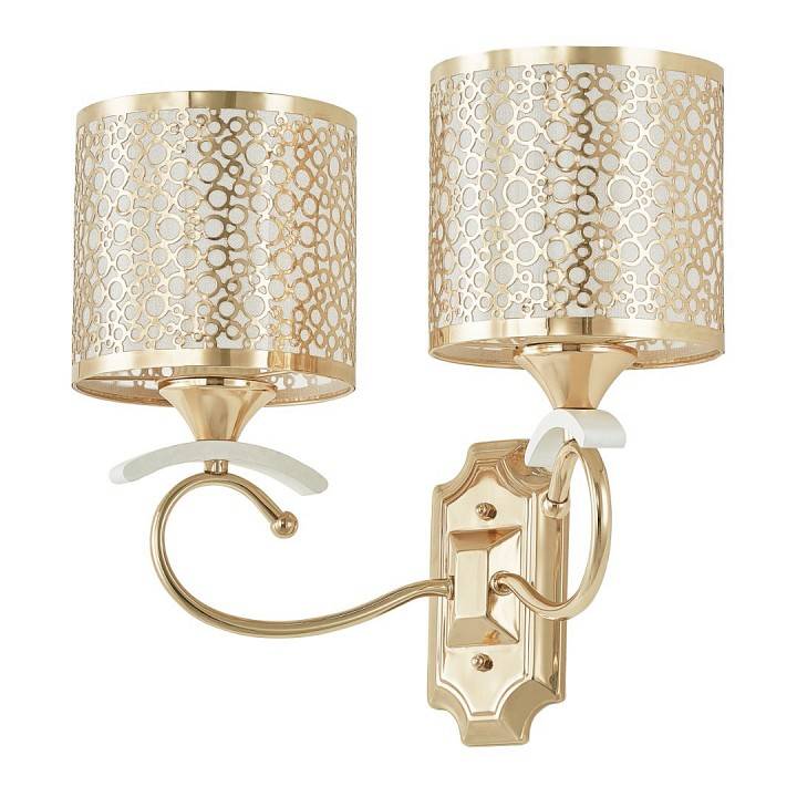 Бра Arte Milano Florentia 9787 2 лампы 309787/2W Wh/Gd