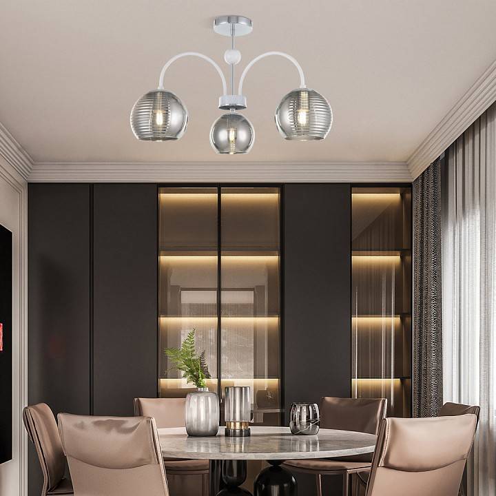 Люстра на штанге Arte Milano Napoli-320719 320719/3 CR+WH