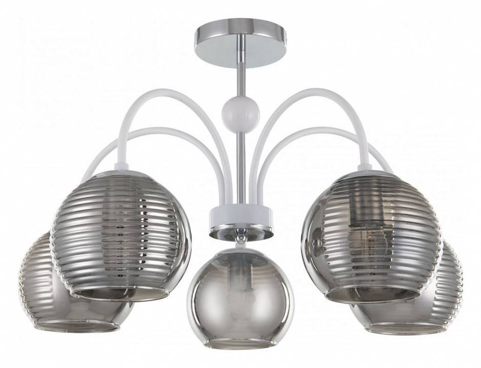 Люстра на штанге Arte Milano Napoli 5 ламп 320719/5 CR+WH