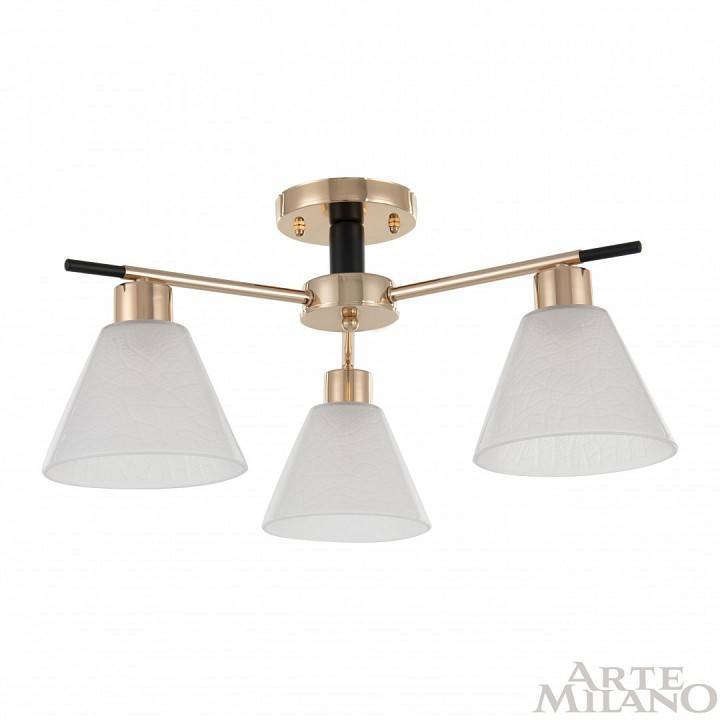 Потолочная люстра Arte Milano Napoli 322119/3 FG+BK