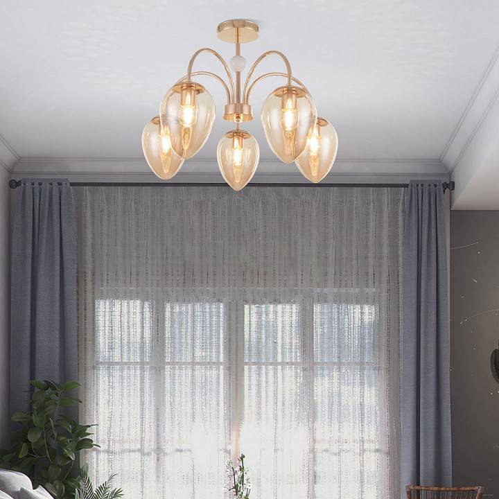 Люстра на штанге Arte Milano Napoli 327619/5 FG+WH