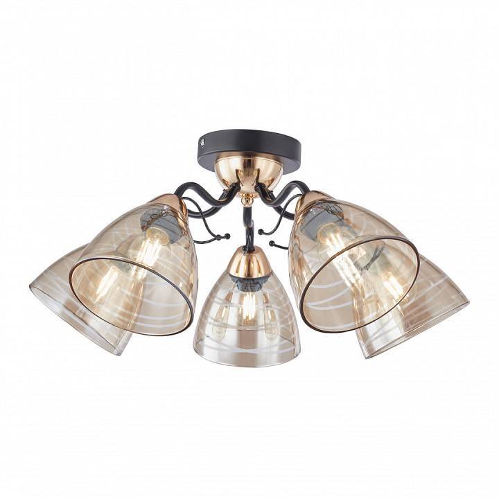 Люстра на штанге Arte Milano Napoli 5 ламп 331234/5 BK+FGD