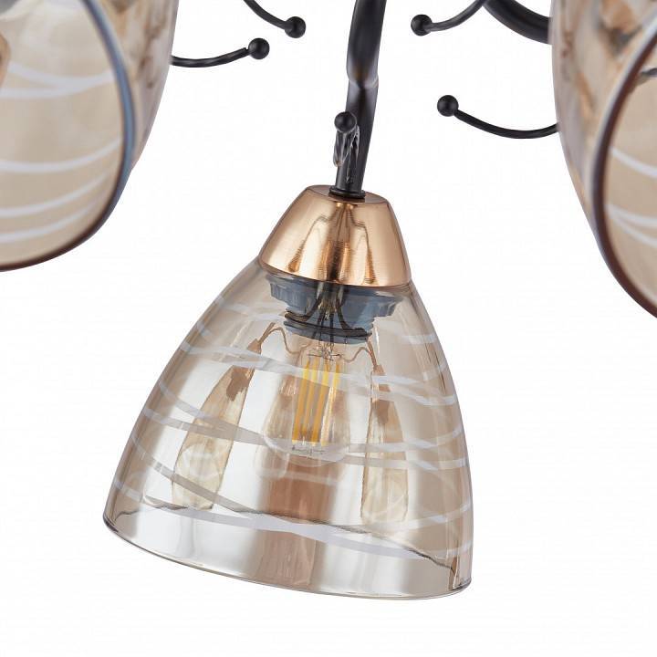 Люстра на штанге Arte Milano Napoli 5 ламп 331234/5 BK+FGD