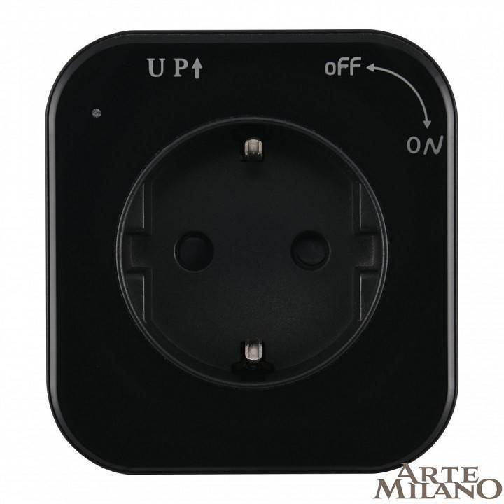Розетка с заземлением для трека Arte Milano Am-track-sockets черный 380022TS/ES Black