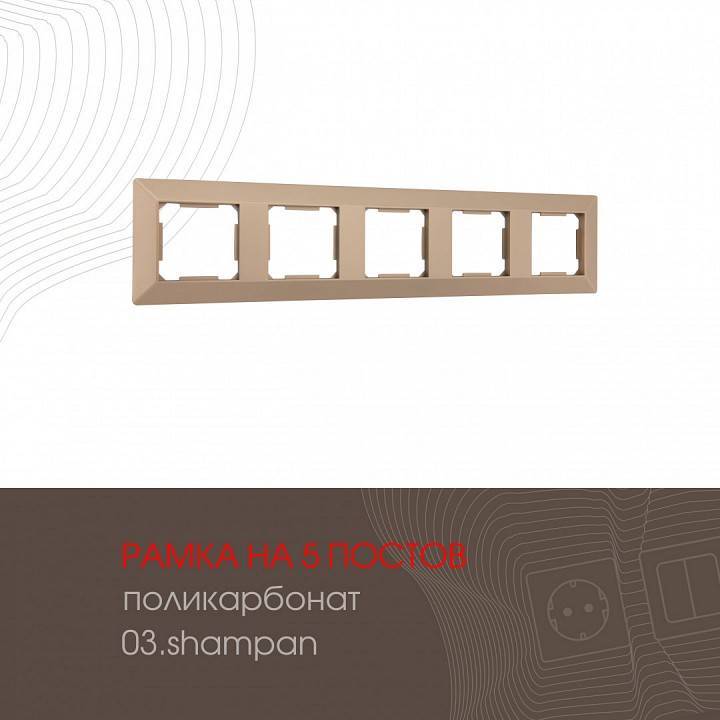 Рамка на 5 постов Arte Milano am-503.03 503.03-5.shampan