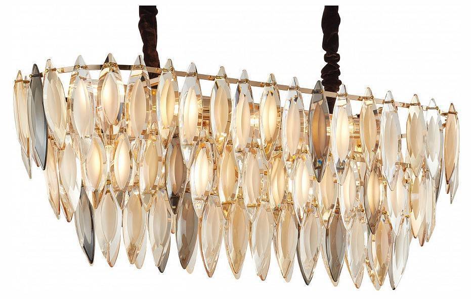 Подвесная люстра Arte Milano AM-99486 12xE14 900x350x380 мм 99486.W900.L350.H380.E14.12 G