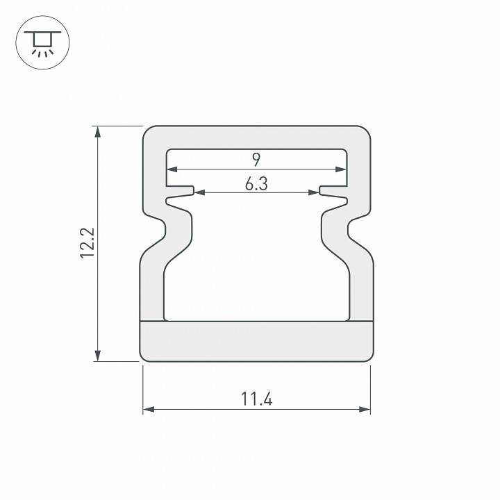 Профиль накладной Arlight WPH 023302(1)