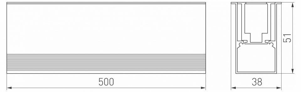 Светильник грунтовый Arlight ART-LUMILINE-3351-500-12W Warm3000 24V 024946
