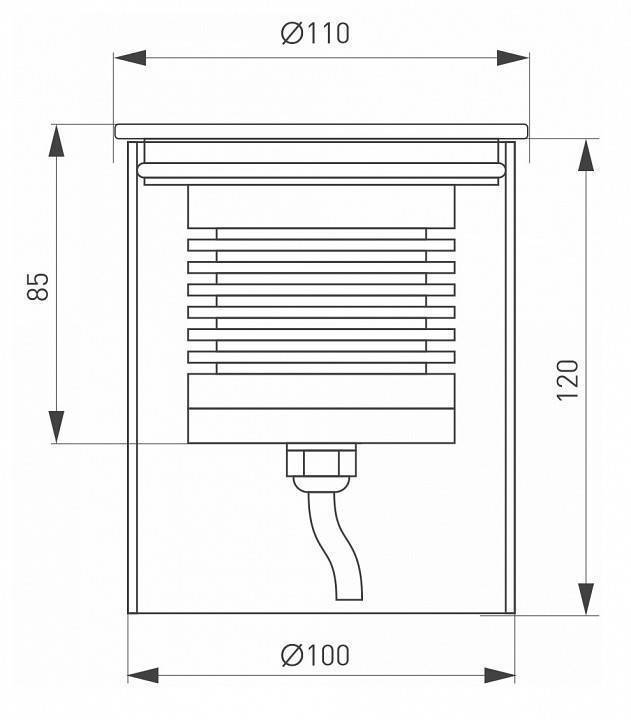 Встраиваемый в дорогу светильник Arlight Ground 026450(1)