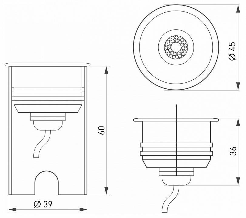 Встраиваемый светильник Arlight Aqua 28056