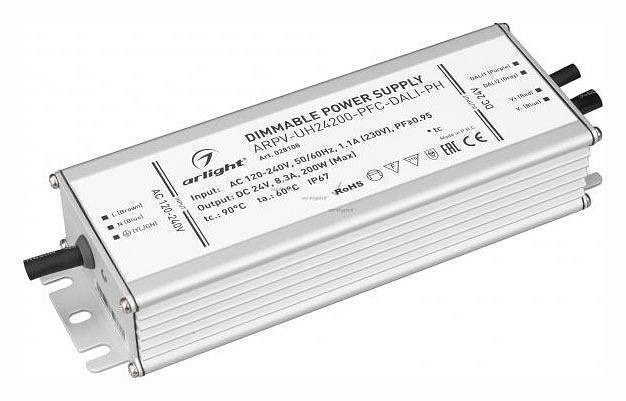 Блок питания Arlight ARPV-UH24200-PFC-DALI-PH 200 Вт 24 В 028108
