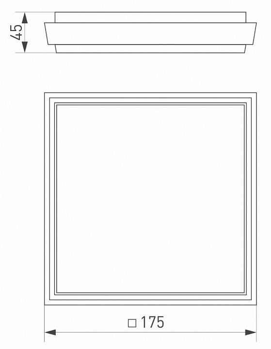 Накладной светильник Arlight Area 12 Вт 3000 К белый 029951