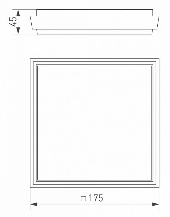 Накладной светильник Arlight Area 12 Вт 3000 К черный 032426