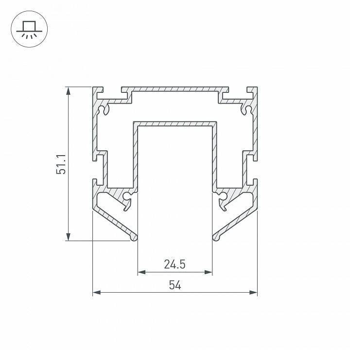 Профиль-держатель Arlight MAG-25 035719