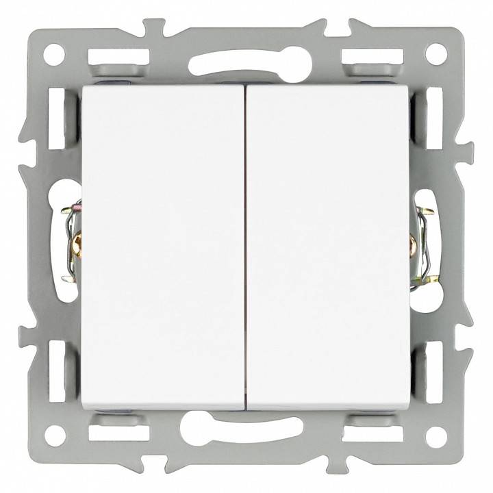 Выключатель двухклавишный без рамки Arlight SWT 043724