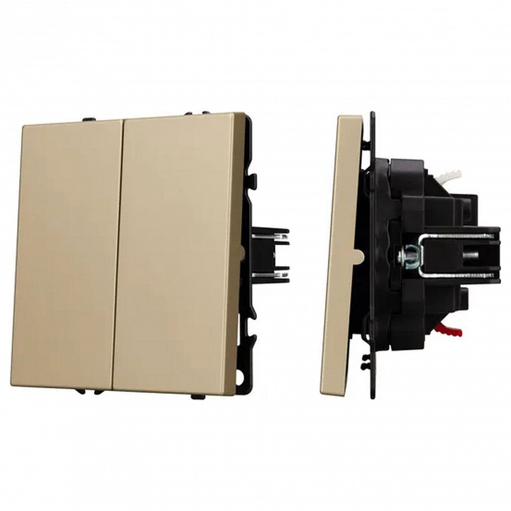 Выключатель двухклавишный без рамки Arlight SWT 054253