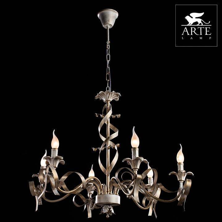 Подвесная люстра Arte Lamp Olivia 6 ламп A1018LM-6GA