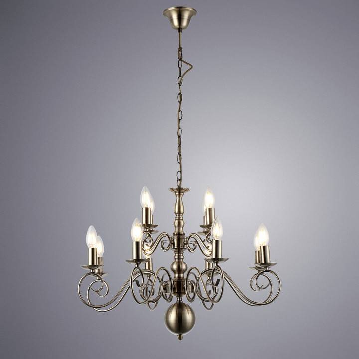 Подвесная люстра Arte Lamp Isabel 12 ламп A1129LM-12AB