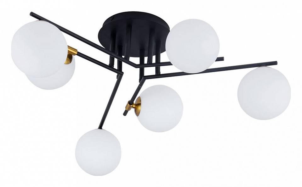 Потолочная люстра Arte Lamp Gemini 6 ламп A2243PL-6BK