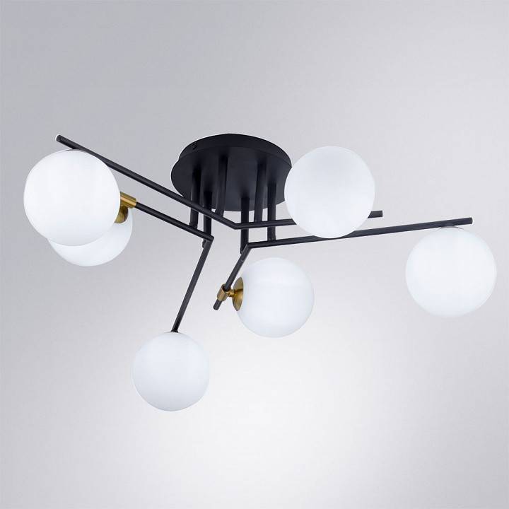 Потолочная люстра Arte Lamp Gemini 6 ламп A2243PL-6BK