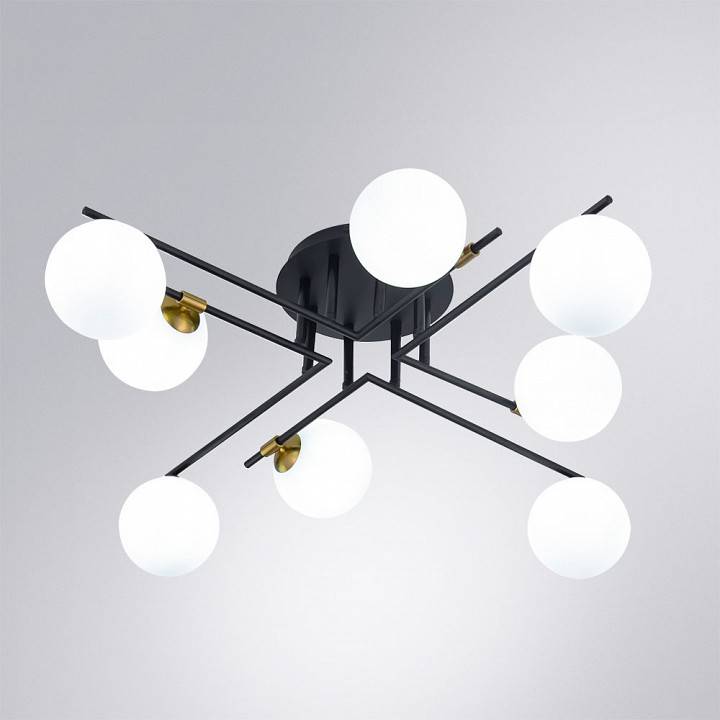 Потолочная люстра Arte Lamp Gemini 8 ламп A2243PL-8BK