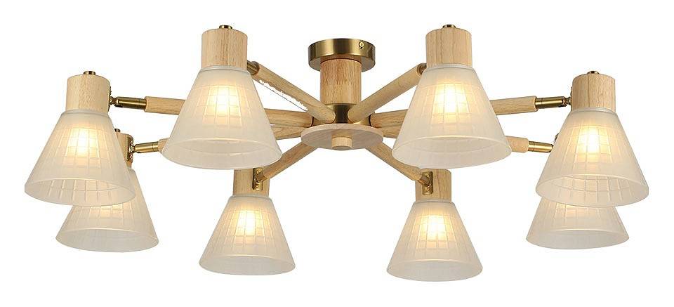 Потолочная люстра Arte Lamp Meleph 8 ламп A4096PL-8BR