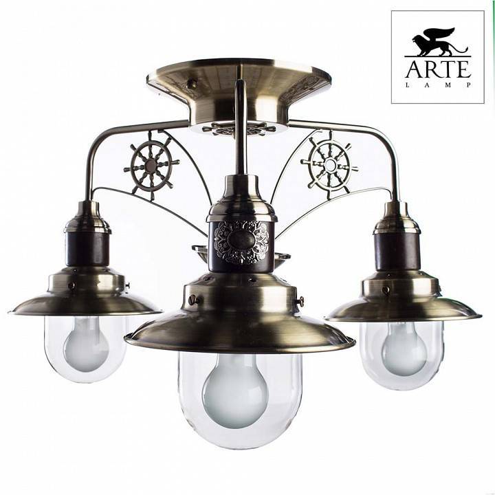 Потолочная люстра Arte Lamp Sailor 3 лампы A4524PL-3AB
