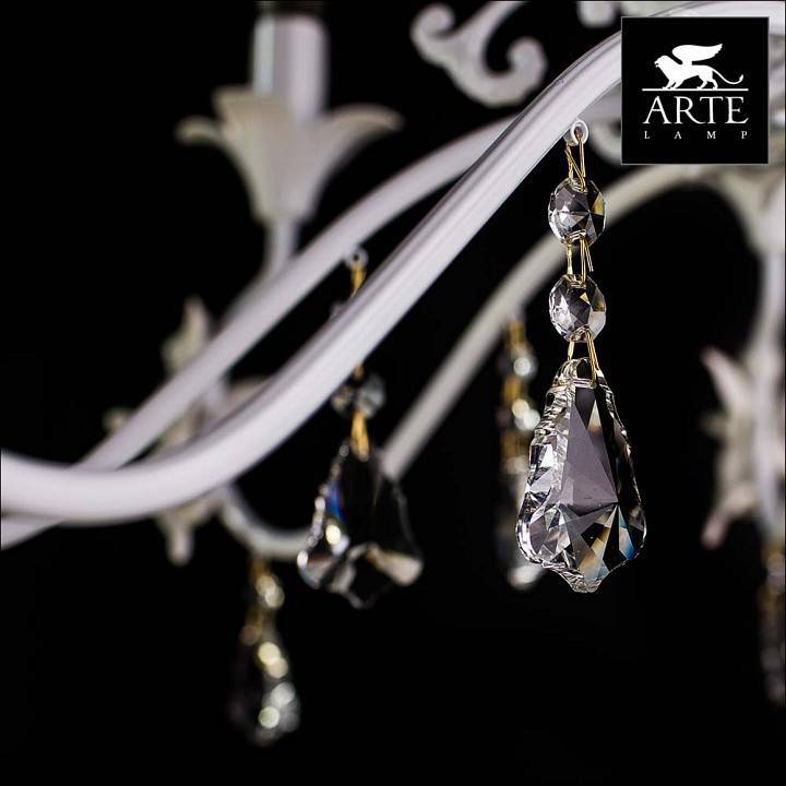 Подвесная люстра Arte Lamp Angelina 8 ламп A5349LM-8WH