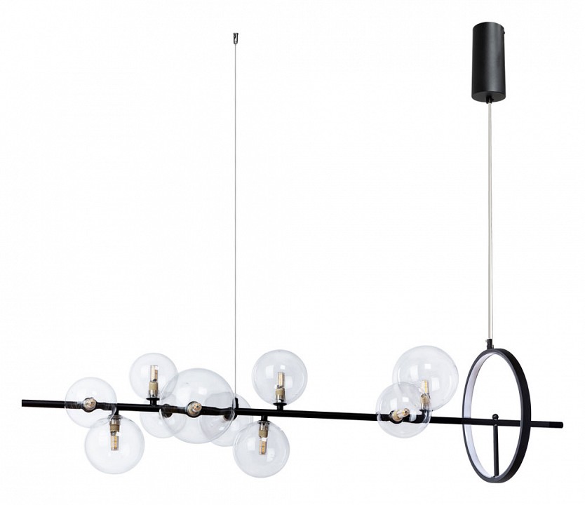 Подвесной светодиодный светильник Arte Lamp Saturn 50 Вт A7790SP-50BK