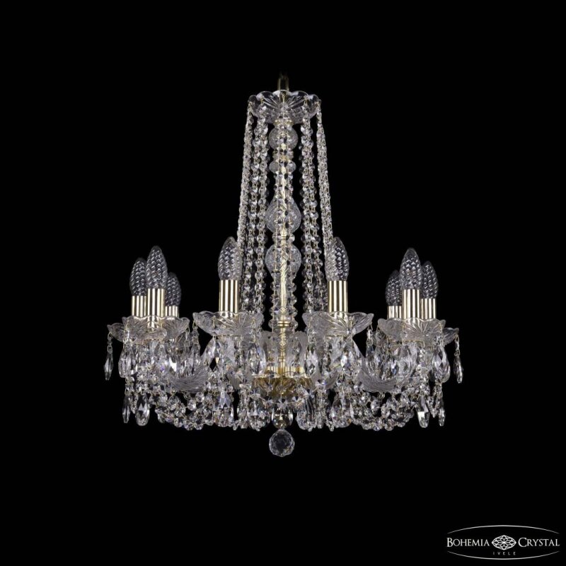 Подвесная люстра Bohemia Ivele Crystal 1402 1402/10/195/h-58 G