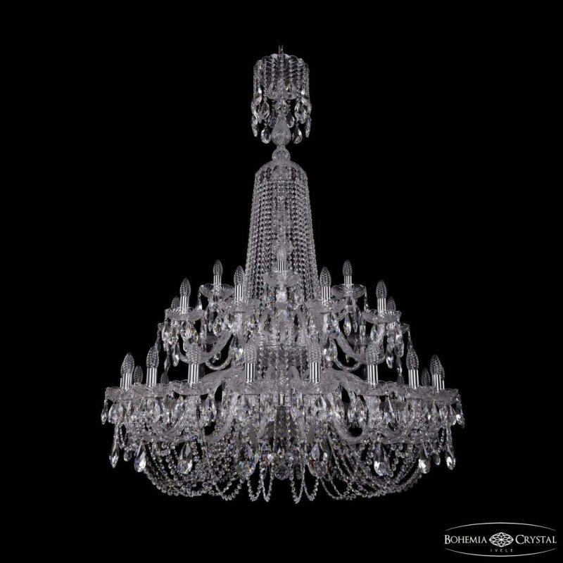 Подвесная люстра Bohemia Ivele Crystal 1402 1402/20+10+5/400/XL-160/2d Ni