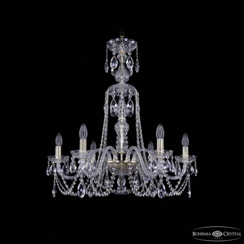 Подвесная люстра Bohemia Ivele Crystal 1402 1402/6/240/XL-73 G