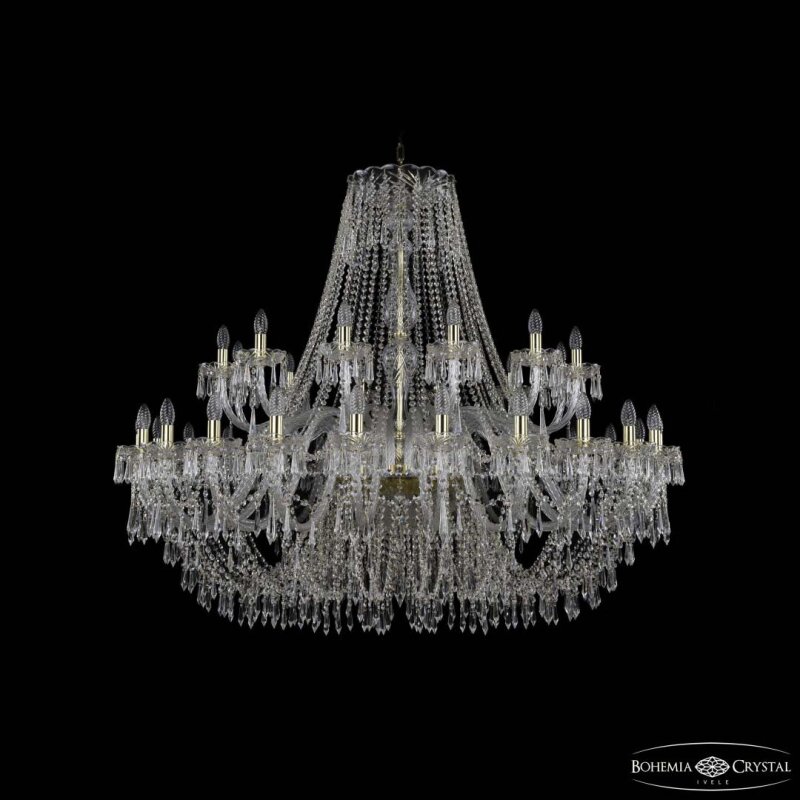 Подвесная люстра Bohemia Ivele Crystal 1403 1403/24+12/530 G