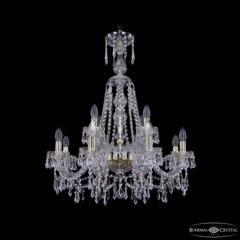 Подвесная люстра Bohemia Ivele Crystal 1403 1403/8+4/240/XL-80 G