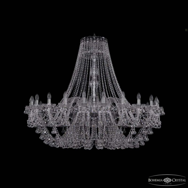 Подвесная люстра Bohemia Ivele Crystal 1409 1409/24/530 Ni