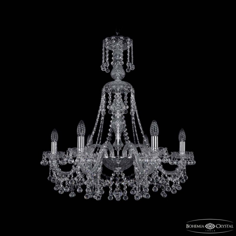 Подвесная люстра Bohemia Ivele Crystal 1409 1409/6/240/XL-75 Ni