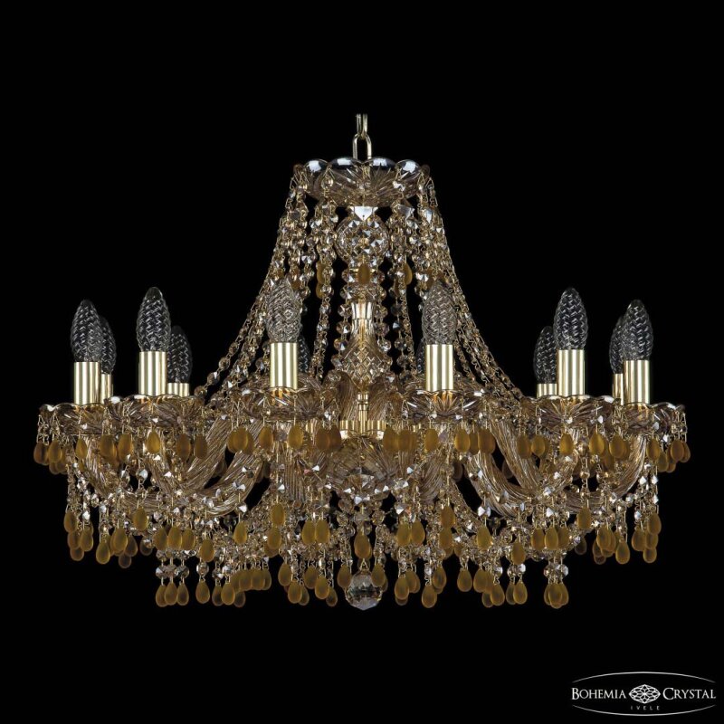 Подвесная люстра Bohemia Ivele Crystal 1410 1410/12/240 G V1003 M721