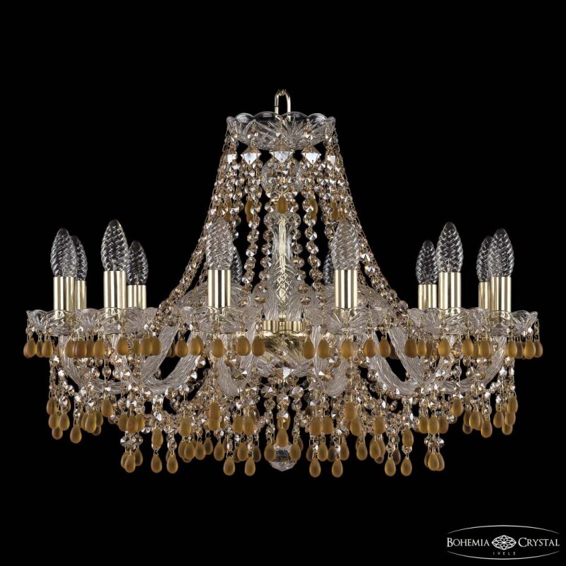 Подвесная люстра Bohemia Ivele Crystal 1410 1410/12/240 G V1003 R721
