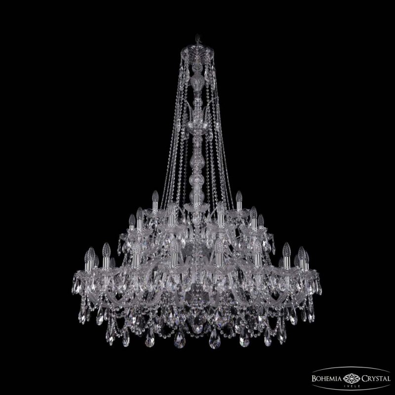 Подвесная люстра Bohemia Ivele Crystal 1411 1411/20+10+5/400/XL-155/2d Ni