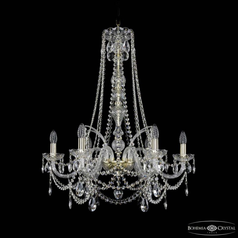 Подвесная люстра Bohemia Ivele Crystal 1411 1411/6/240/h-83 G