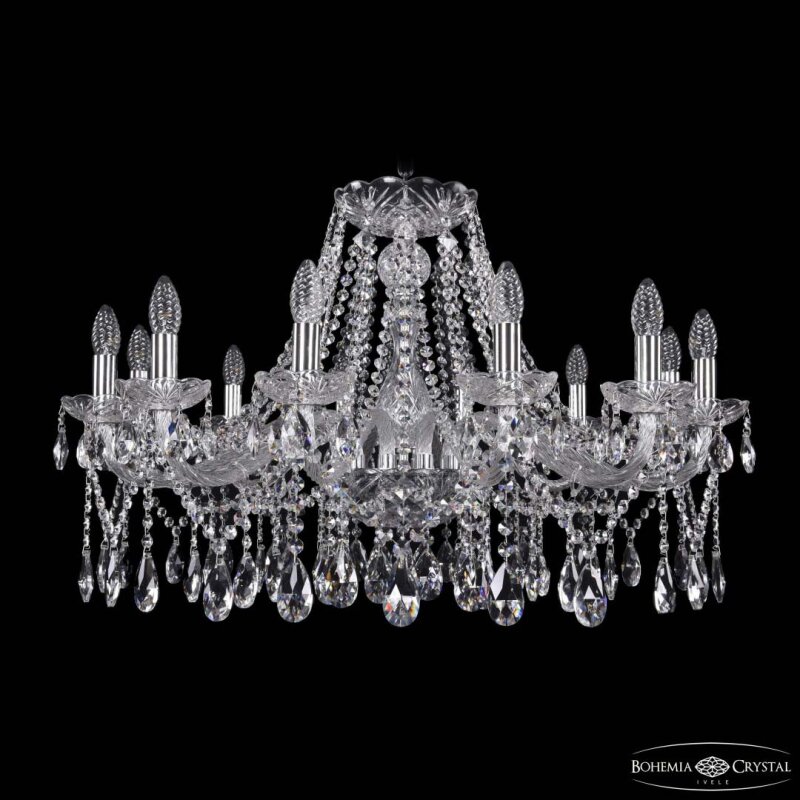 Подвесная люстра Bohemia Ivele Crystal 1413 1413/12/300 Ni