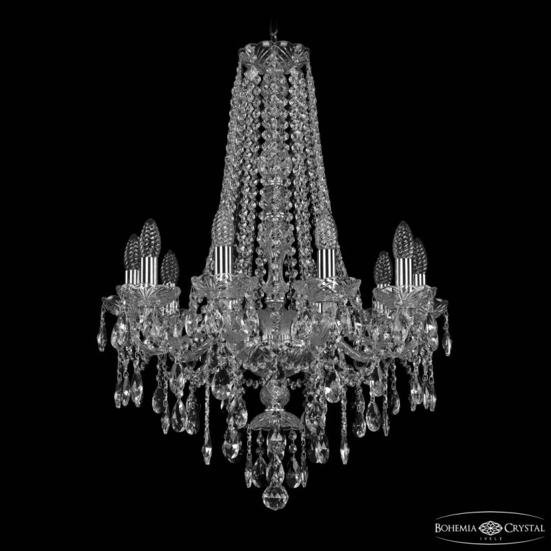Подвесная люстра Bohemia Ivele Crystal 1415 1415/10/200/h-75 Ni