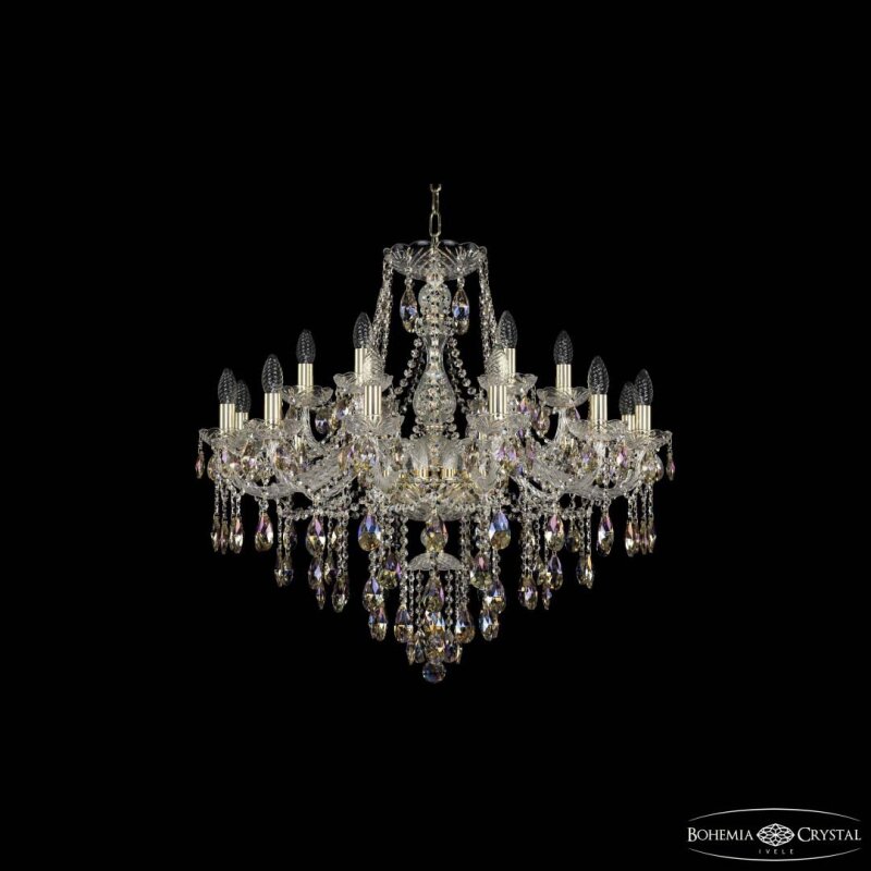 Подвесная люстра Bohemia Ivele Crystal 1415 1415/12+6/300 G K801