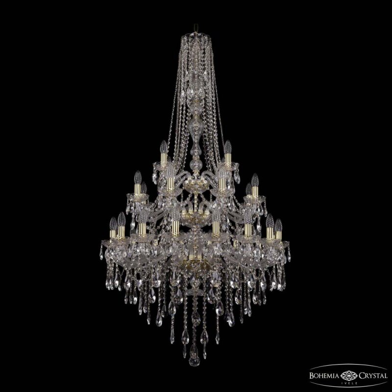 Подвесная люстра Bohemia Ivele Crystal 1415 1415/16+8+4/300/h-155/3d G